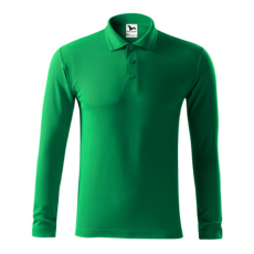 Malfini ADL221 PIQUE Galléros hosszú ujjú férfi póló (fűzöld, 3XL) Malfini