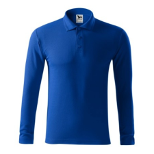 Malfini ADL221 PIQUE Galléros hosszú ujjú férfi póló (királykék, 3XL) Malfini munkaruha