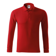 Malfini ADL221 PIQUE Galléros hosszú ujjú férfi póló (piros, XL) Malfini munkaruha