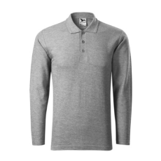 Malfini ADL221 PIQUE Galléros hosszú ujjú férfi póló (sötétszürke, 3XL) Malfini