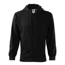 Malfini ADL410 TRENDY ZIPPER Cipzáros férfi pulóver (fekete, L) Malfini munkaruha