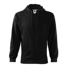 Malfini ADL410 TRENDY ZIPPER Cipzáros férfi pulóver (fekete, XL) Malfini
