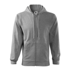 Malfini ADL410 TRENDY ZIPPER Cipzáros férfi pulóver (sötétszürke, L) Malfini
