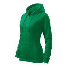 Malfini ADL411 TRENDY ZIPPER Cipzáros női pulóver (fűzöld, XXL) Malfini