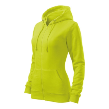Malfini ADL411 TRENDY ZIPPER Cipzáros női pulóver (lime, S) Malfini női pulóver, kardigán