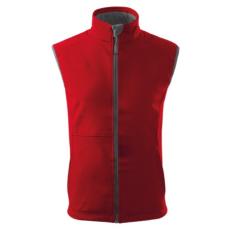 Malfini ADL517 VISION Férfi softshell mellény (piros, S) Malfini