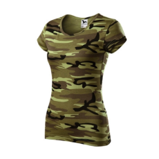 Malfini ADLC22 CAMO PURE Női terepszínű póló (terepszín zöld, XS) Malfini
