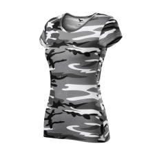 Malfini Camo Pure póló női szürke terepszín 2XL munkaruha