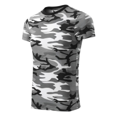 Malfini Camouflage póló unisex szürke terepszín L