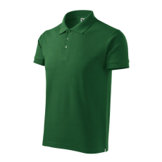 Malfini Cotton Heavy galléros póló férfi üvegzöld S