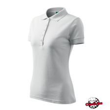 Malfini Fehér színű, női, galléros, piké póló munkaruha