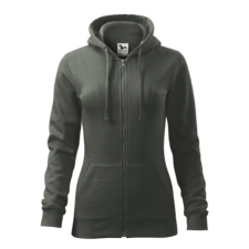 Malfini Felső női Trendy Zipper 411 sötét palakő L méret munkaruha