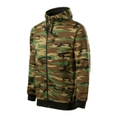 Malfini Férfi pulóver, Camo Zipper C19, Malfini M Brown Camouflage