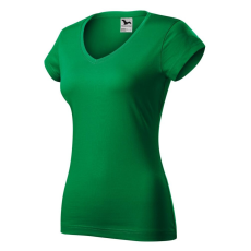 Malfini Fit V-neck póló női fűzöld S