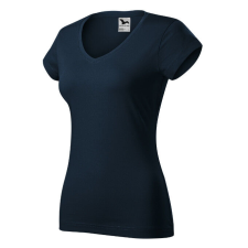 Malfini Fit V-neck póló női tengerészkék 2XL női póló