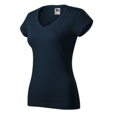 Malfini Fit V-neck póló női tengerészkék 2XL