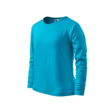 Malfini Gyerek póló, Fit-T LS 121, Malfini Turquoise 122 cm/6 év