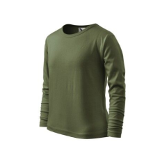 Malfini Gyermek póló, Fit-T LS 121, Malfini Khaki 110 cm/4 év