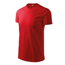 Malfini Heavy V-neck póló unisex piros M munkaruha