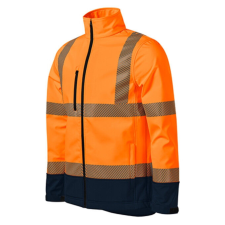 Malfini HV Drop softshell kabát unisex fluoreszkáló narancssárga L láthatósági ruházat