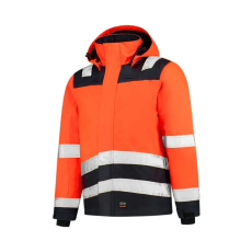 Malfini Midi Parka High Vis Bicolor munkakabát unisex fluoreszkáló narancssárga 4XL