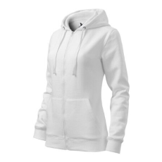 Malfini Női pulóver, Trendy Zipper 411, Malfini S White