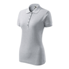 Malfini Pique Polo galléros póló női világosszürke melírozott 2XL