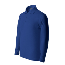 Malfini Pique Polo LS galléros póló gyerek királykék 158 cm/12 éves
