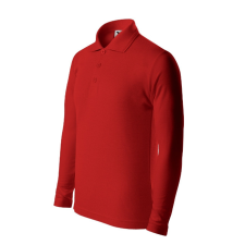 Malfini Pique Polo LS galléros póló gyerek piros 134 cm/8 éves gyerek póló