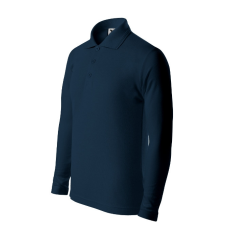 Malfini Pique Polo LS galléros póló gyerek tengerészkék 158 cm/12 éves