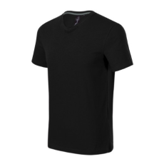MALFINI Premium Action V-neck póló férfi fekete L