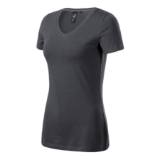 MALFINI Premium Action V-neck póló női light anthracite XL munkaruha