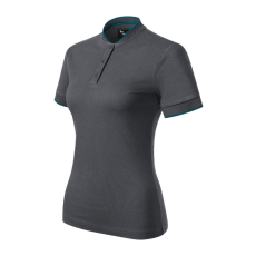 MALFINI Premium Diamond galléros póló női light anthracite 2XL