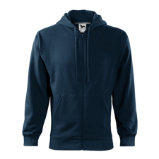 Malfini Trendy Zipper 410 kapucnis pulóver navy színben munkaruha