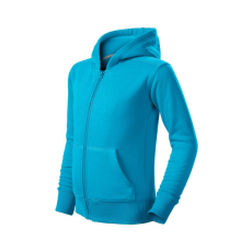 Malfini Trendy Zipper felső gyerek türkiz 122 cm/6 éves