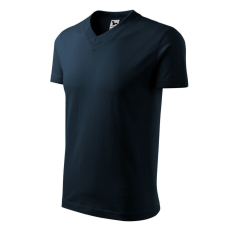 Malfini V-neck póló unisex tengerészkék L