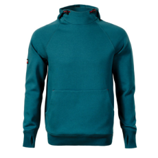 Malfini Vertex ADLW43 Kapucnis férfi pulóver (petrol kék, 3XL)