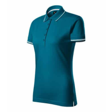 MALFINIPREMIUM 253 Malfinipremium Perfection plain női galléros póló petrol kék - 2XL
