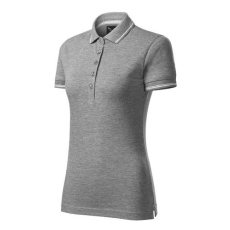 MALFINIPREMIUM 253 Malfinipremium Perfection plain női galléros póló sötétszürke melírozott - 2XL