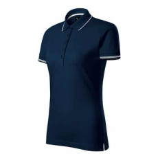 MALFINIPREMIUM 253 Malfinipremium Perfection plain női galléros póló tengerészkék - L