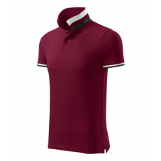 MALFINIPREMIUM 256 Malfinipremium Collar Up galléros férfi póló garnet - 2XL