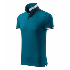 MALFINIPREMIUM 256 Malfinipremium Collar Up galléros férfi póló petrol kék - 2XL munkaruha