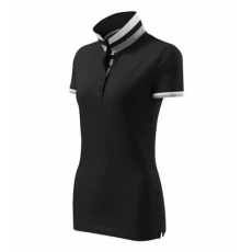 MALFINIPREMIUM 257 Malfinipremium Collar Up galléros női póló Fekete - S