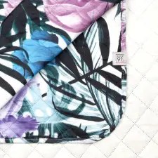  Malibu mikroszálas ágytakaró Fehér/lila 200x220 cm lakástextília