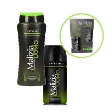  MALIZIA DÍSZDOBOZ UOMO BIPACK FÉRFI VETYVER TUSFÜRDŐ 250ML+DEO 150ML 1CS tusfürdők
