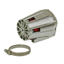 MALOSSI Malossi E5 Racing 38mm piros légszűrő, króm légszűrőházzal motorkerékpár szűrő