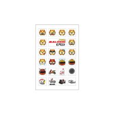 MALOSSI Matricaív Malossi Emoji 11x16,6cm egyéb motorkerékpár alkatrész