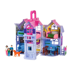 MalPlay My Sweet Home Babaház kiegészítőkkel #kék-rózsaszín babaház