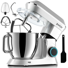 Maltec Konyhai robotgép 2200W - 6 sebesség, 6L-es keverőtál - ezüst konyhai robotgép