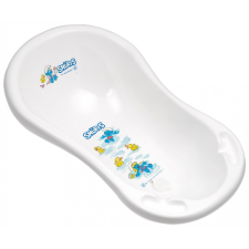 Maltex Babakád leeresztővel Hupikék törpikék 84 cm - white babafürdőkád